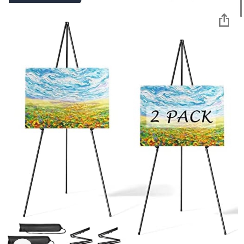 Collapsible Easel Black